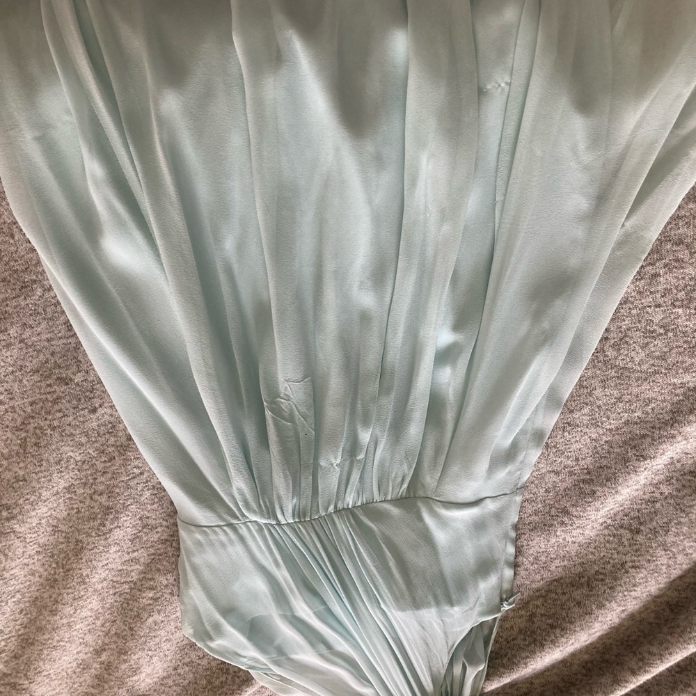 Mint dress one shoulder dress